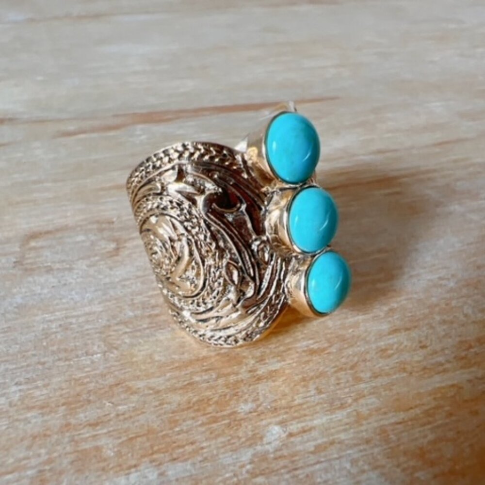 Bague MIA Bleu Turquoise ring